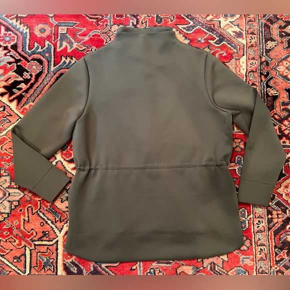 ADAY Big Mood Double Zipper Olive Green Pullover Sweater— Womens Large - Picture 8 of 8